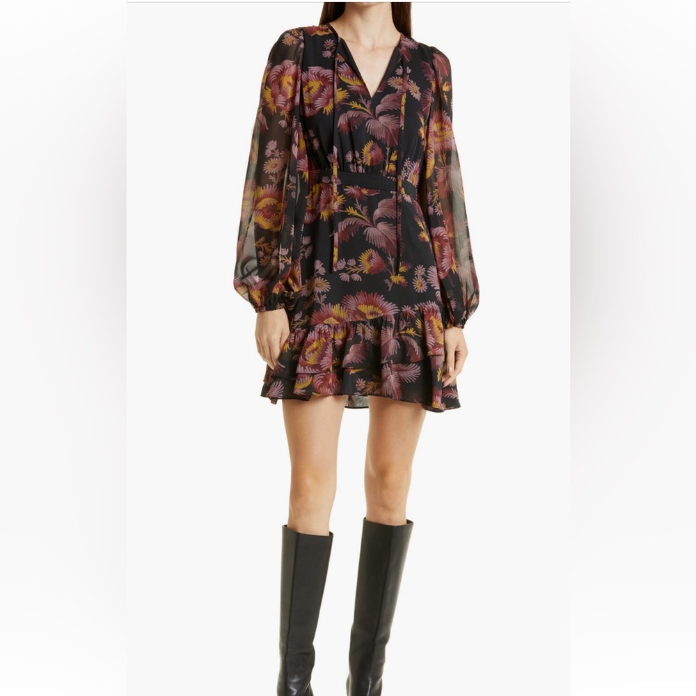 Ted Baker London Piara Ruffle Asymmetric Minidress!